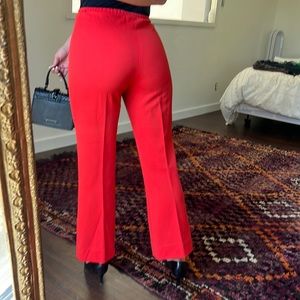 Red Flare leg pants